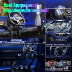 PXN V9 GEN2 Racing Steering Wheel with Pedals/Shifter - Image 10