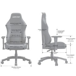 AndaSeat Luna Black Fabric Gaming Chair