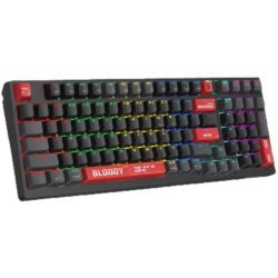Bloody WS98 Dual-Core Wireless Mechanical Keyboard, Bloody Red, RGB Backlit, BLMS Engineered Mechanical Switch - Image 2