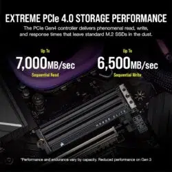 Corsair MP600 Elite 2TB PCIe Gen4 x4 NVMe 1.4 M.2 SSD with Heatsink CSSD-F2000GBMP600EHS - Image 4