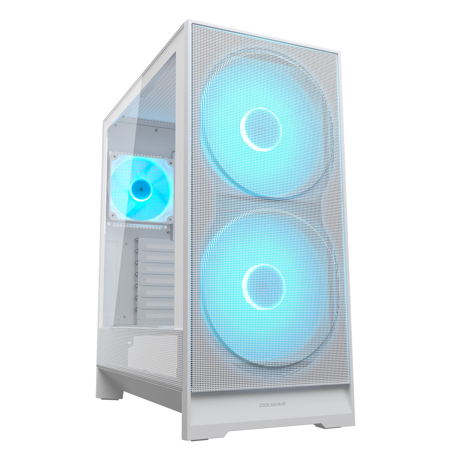 COUGAR Airface 180 Mid-Tower PC Case – White – product view COUGAR Airface 180 Mid-Tower PC Case – White – product view