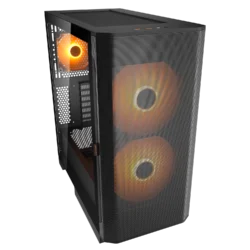 COUGAR Airface FLO RGB Mid-Tower PC Case – Black – detail view