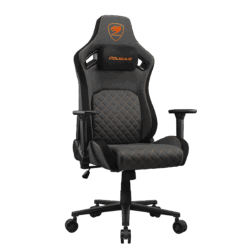 COUGAR Defensor Gray F Fabric Gaming Chair – Gray-Orange – product view