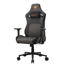 COUGAR Defensor Gray F Fabric Gaming Chair – Gray-Orange – detail view