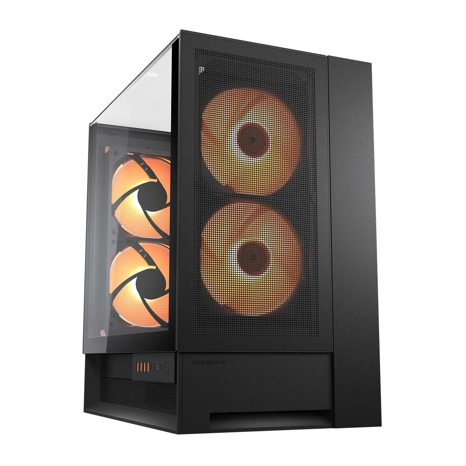 COUGAR OmnyX Omnidirectional PC Case – Black – product view COUGAR OmnyX Omnidirectional PC Case – Black – product view