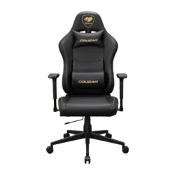 COUGAR PRYME Gold PVC Leather Gaming Chair – product view