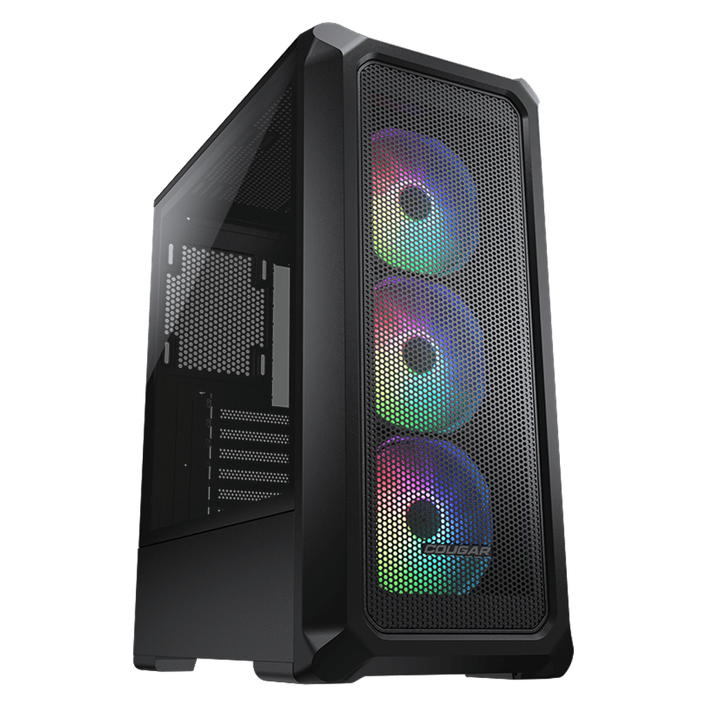 COUGAR Archon 2 Mesh RGB Mid-Tower PC Case – Black – product view COUGAR Archon 2 Mesh RGB Mid-Tower PC Case – Black – product view