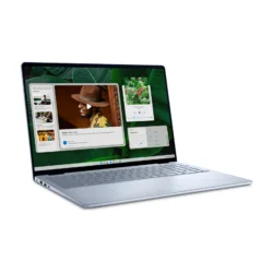 Dell Inspiron 16 5640 Ice Blue — open laptop front three-quarter view