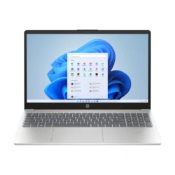 HP 15.6-inch Laptop in Natural Silver — official front view