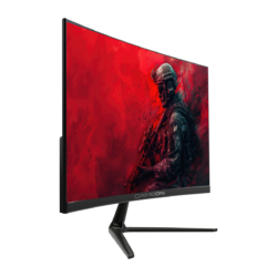 GAMEON GOC24F120VA black gaming monitor — angled front view