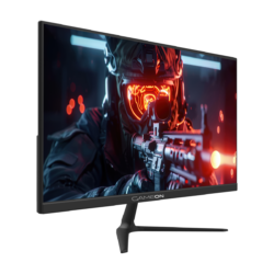 GAMEON GOES22FHD120IPS black gaming monitor — angled front view