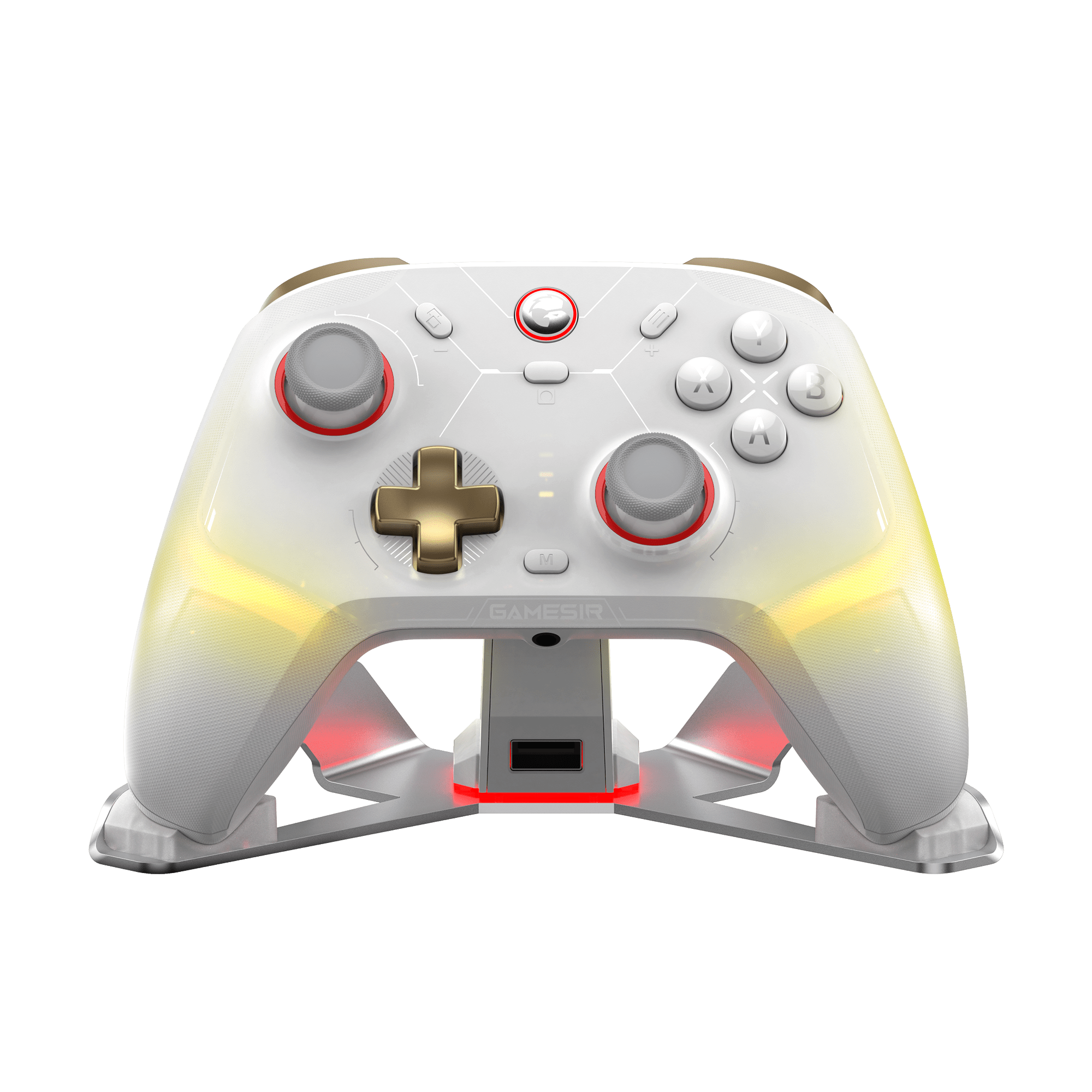 GameSir Cyclone 2 Wireless Controller - Phantom White - controller and dock GameSir Cyclone 2 Wireless Controller - Phantom White - controller and dock