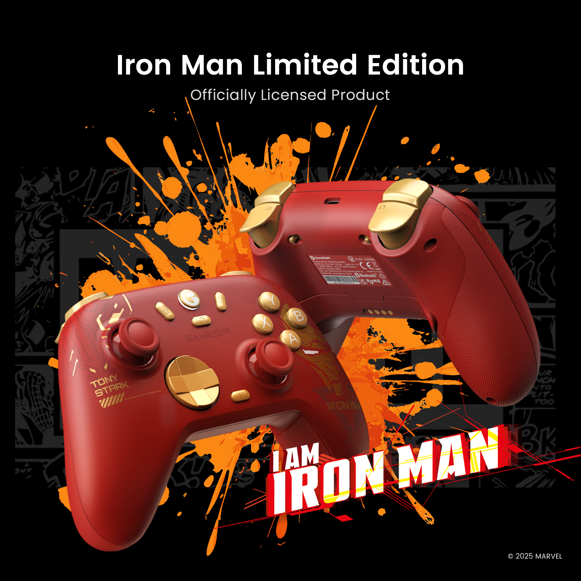 GameSir Nova 2 Lite Wireless Controller - Iron Man Edition - product view 1 GameSir Nova 2 Lite Wireless Controller - Iron Man Edition - product view 1