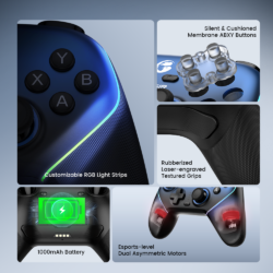 GameSir Super Nova Wireless Controller with Dock - Whipped Pink - official feature guide 5