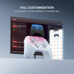 GameSir Super Nova Wireless Controller with Dock - Whipped Pink - official feature guide 6
