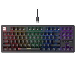 Havit Gamenote KB892L TKL Mechanical Gaming Keyboard – 87 Keys, Blue Switch, RGB Backlit, Wired