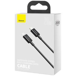 Baseus Superior Series Fast Charging Data Cable Type-C to iP PD 20W 2m Black - Image 4