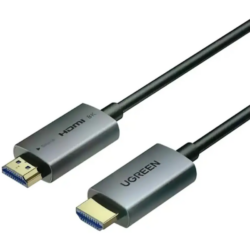 UGREEN 55505 Fiber Optic 8K HDMI Cable Aluminum Shell 48Gbps Ultra High Speed, 8K@60Hz, HDR10+, Dolby Atmos, VRR, ALLM, Aluminum Connectors (15 Meter)