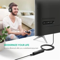 UGREEN 40761 Bluetooth Transmitter 4.2 Wireless Audio Music Adapter, Dual Link APTX, 3.5mm AUX Jack - Image 4