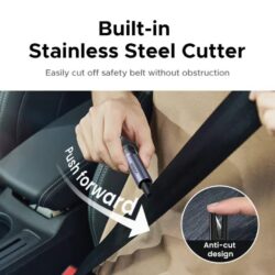 UGREEN 35347 Car Window Breaker & Seatbelt Cutter (Life-Saving Emergency Tool) - Image 6