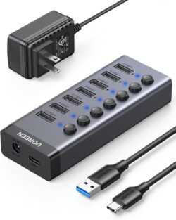 UGREEN 30778 7-Port USB 3.0 Adapter with 4 Smart Charging Ports - Image 8
