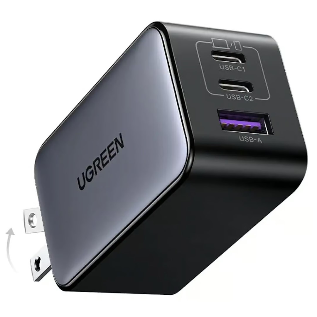 imgi_192_UGREEN-10334-NEXODE-65W-USB-C-GaN-3-Ports-Wall-Charger-US-Plug-1