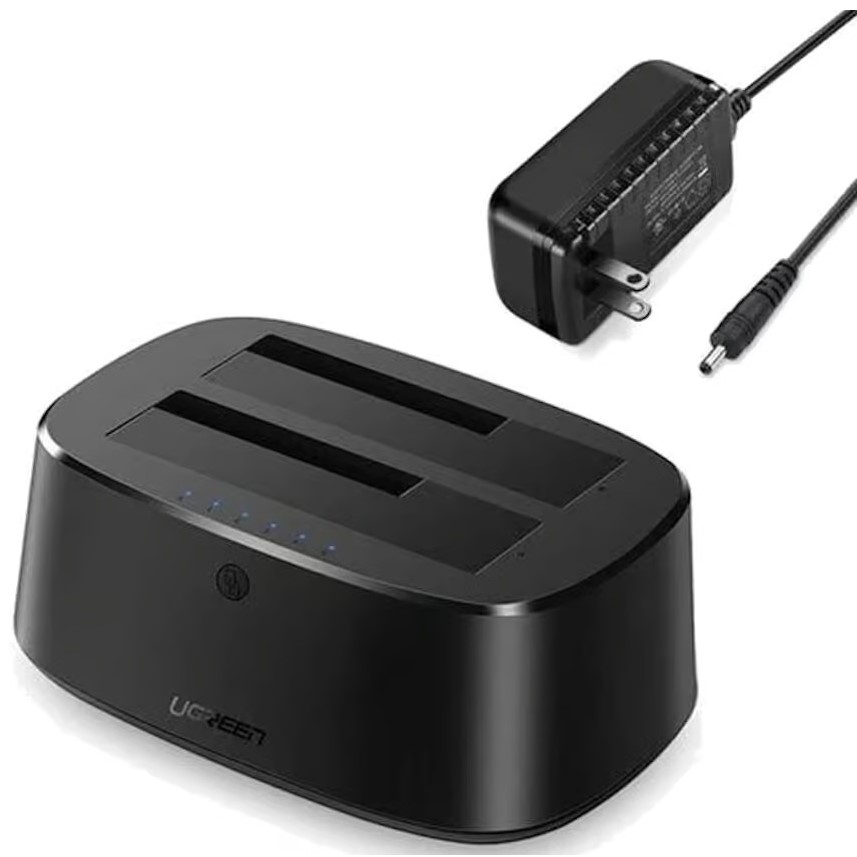imgi_35_UGREEN-60737-USB-3.0-TO-SATA-DUAL-BAY-HDD-DOCKING-STATION1 UGREEN 60737 USB 3.0 to SATA Dual-Bay HDD Docking Station - Image 1