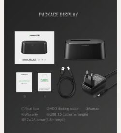 UGREEN 60737 USB 3.0 to SATA Dual-Bay HDD Docking Station - Image 2