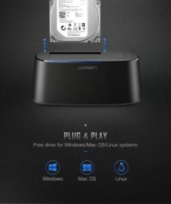 UGREEN 60737 USB 3.0 to SATA Dual-Bay HDD Docking Station - Image 3