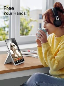 UGREEN 30485 MULTI ANGLE ADJUSTABLE PORTABLE STAND – WHITE - Image 3