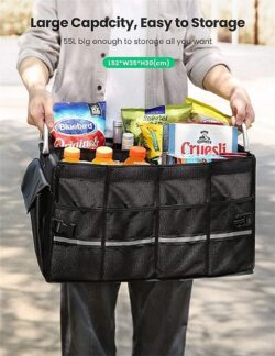 UGREEN 80710 Multifunctional Car Trunk Organizer 55L Oxford Fabric with Aluminum Alloy Frame - Image 3