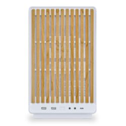 Lian Li DAN A3-mATX Wood/Glass Edition Case - White - official product view 1