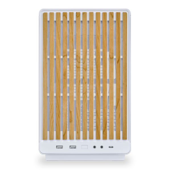 Lian Li DAN A3-mATX Wood/Glass Edition Case - White - official product view 1 Lian Li DAN A3-mATX Wood/Glass Edition Case - White - official product view 1