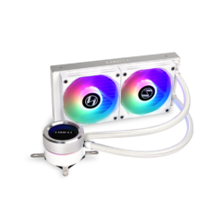 Lian Li Galahad 240mm ARGB AIO CPU Cooler - White - official product view 1
