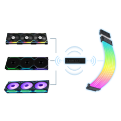 Lian Li STRIMER Wireless 16-12 GPU RGB Extension Cable - official feature illustration 2