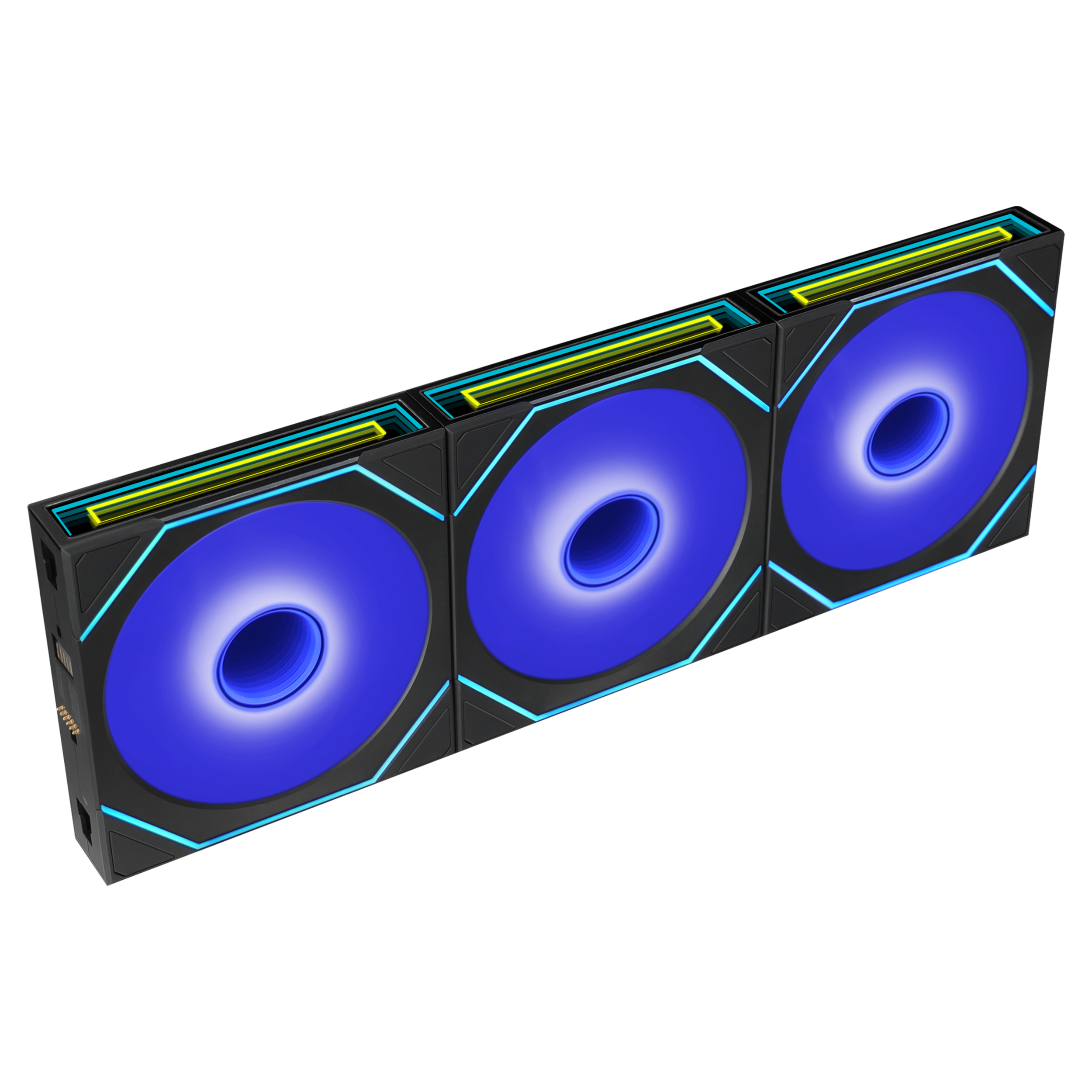 Lian Li UNI FAN SL-INF FLEX 120mm LED 3-Pack with Controller - Black - official product view 1 Lian Li UNI FAN SL-INF FLEX 120mm LED 3-Pack with Controller - Black - official product view 1