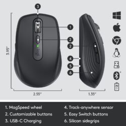 Logitech MX Anywhere 3 Wireless Bluetooth Mouse