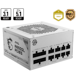 MSI MAG A850GL PCIE5 Power Supply White