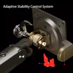 NB A5C Mechanical Spring Dual Monitor Arm for 17–32 Inch Monitors – Black