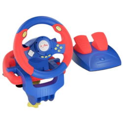 PXN V2 WL Wireless Gaming Racing Wheel with 180° Linear Steering, Dual Vibration Motors, Paddle Shifters, and Pedal Set