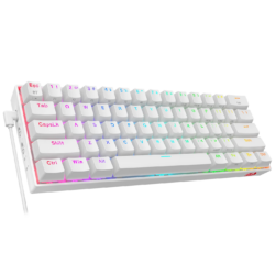 Redragon K530W RGB Draconic Wireless Mechanical Gaming Keyboard with Red Switches (White)
