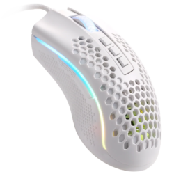 Redragon M808W STORM LUNAR Lightweight RGB Gaming Mouse, 12400 DPI (White)