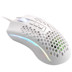 Redragon M808W STORM LUNAR Lightweight RGB Gaming Mouse, 12400 DPI (White)
