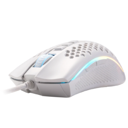 Redragon M808W STORM LUNAR Lightweight RGB Gaming Mouse, 12400 DPI (White)