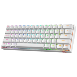 Redragon K530W RGB Draconic Wireless Mechanical Gaming Keyboard with Red Switches (White)