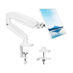 Xtrike-Me HT-20 Heavy Duty Adjustable Desk Mount Single Monitor Arm – White